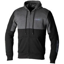 RST TEAM ZIP THROUGH CE MENS TEXTILE HOODIE BLACK GREY XS to 3XL CE ARMOUR