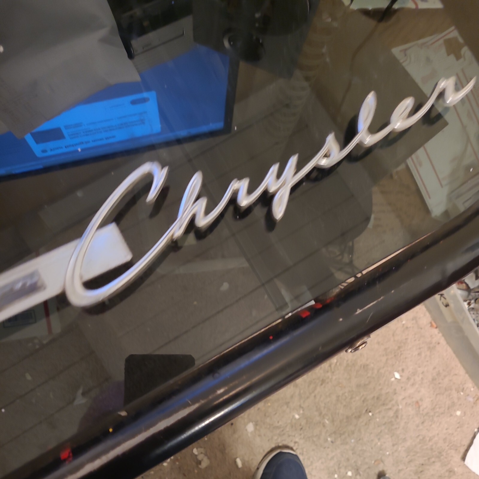 1965 CHRYSLER NEWPORT QUARTER PANEL EMBLEM SCRIPT OEM 2526510 | eBay