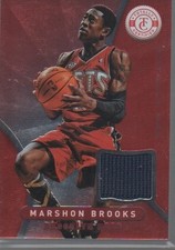 MARSHON BROOKS 2012-13 PANINI TOTALLY CERTIFIED RED MATERIALS JERSEY ROOKIE #39