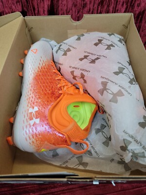 Under Armour UA Spotlight Lux MC 2.0 Orange Football Cleats