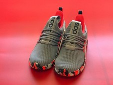 Adidas Racer Adapt 7.0 Gray/Orange/Black Running Shoe Unisex IE8702 Sz 1 Kids 