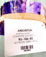 ROBERT KAUFMAN LUNN STUDIOS RU-186-40 ARTISON BATIKS JELLY ROLL