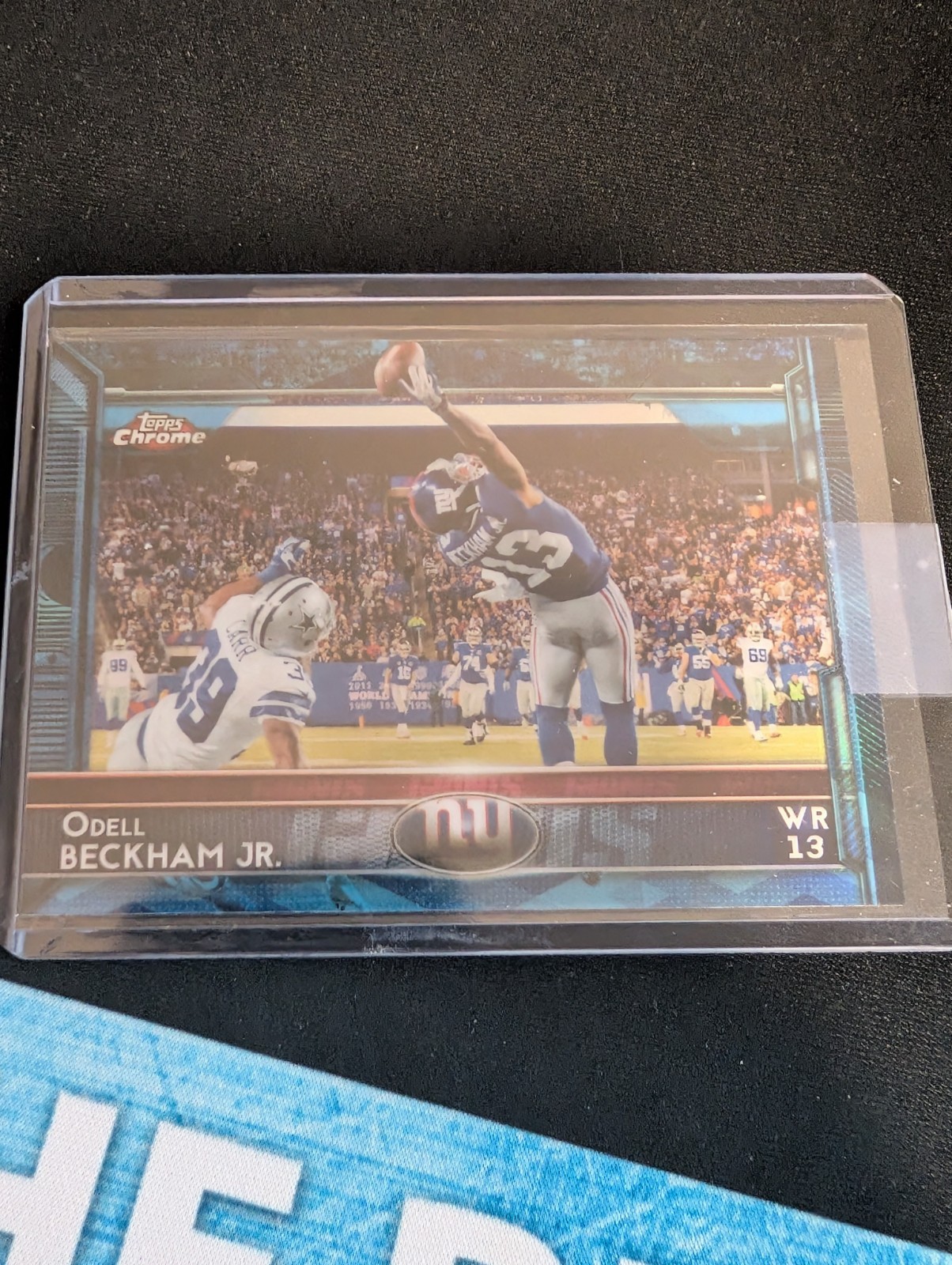 ODELL BECKHAM JR. 2015 Topps Chrome "The Catch" Blue Diamond #18