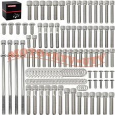Stainless Steel Engine Bolt Screw Kit Set For Harley Touring Road King 2007-2016