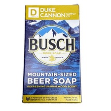 Duke Cannon Busch Beer Soap 10oz Bar Sandalwood Scent