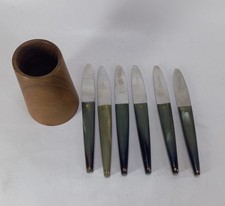 Carl Auböck Amboss Austria 6x Obstmesser / Fruit Knives
