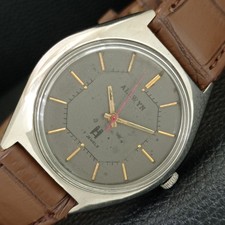 VINTAGE ALLWYN 6300A HAND-WINDING INDIA MENS ORIGINAL DIAL WATCH a704073-1