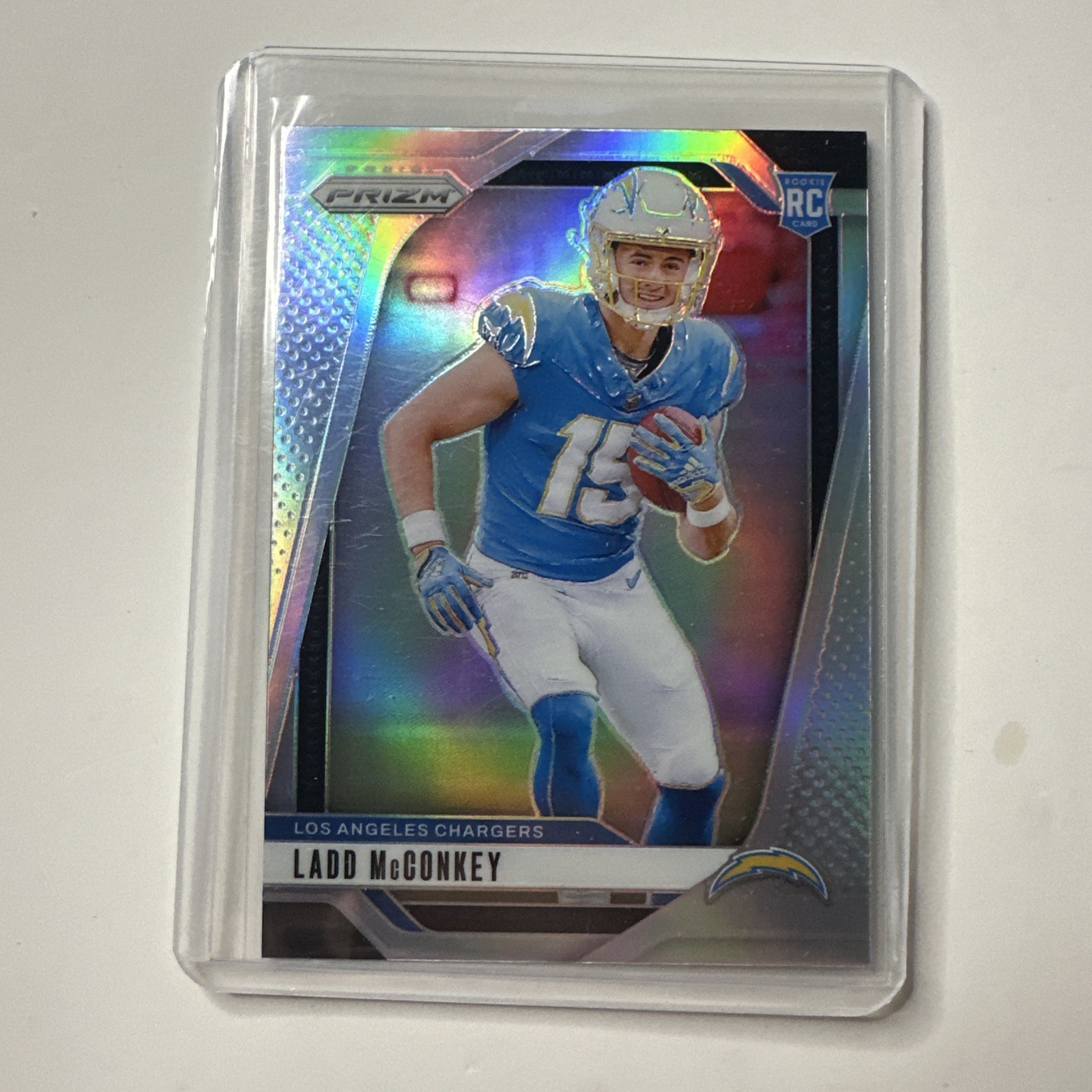 2024 Panini Prizm - Rookies Ladd McConkey #365 Silver Prizm (RC)