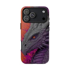 Purple Dragon Kaiju Gray Wyrm | Shockproof Phone Case for iPhone/Galaxy Pixel