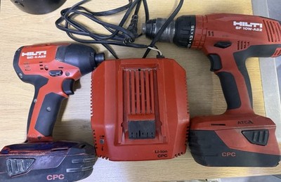 Hilti SF 10W-A22 Cordless Drill 5.2Ah + 2.6 Battery, SID 4-A22 Impact Wrench