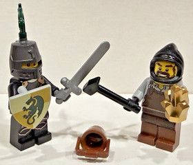 Lego Castle Dragon Knight And Blacksmith Kingdoms Set 6918  cas493 cas492.