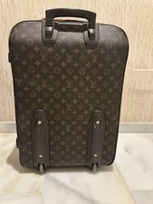 Auténtica maleta de mano Louis Vuitton Pegase 50 monograma con ruedas vintage