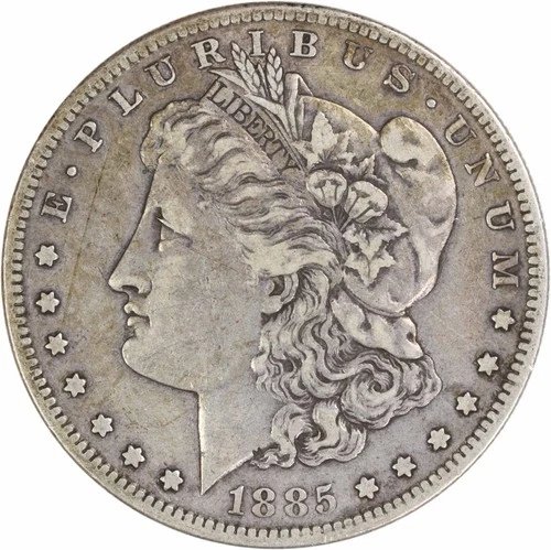 1885-S Morgan Silver Dollar VF Uncertified #419