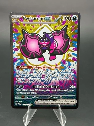 Pecharunt ex 163/131 SV: Prismatic Evolutions Special Illustration Rare