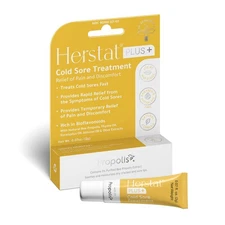 NIB Herstat Plus+ Cold Sore Treatment 0.07 oz Exp 11/25