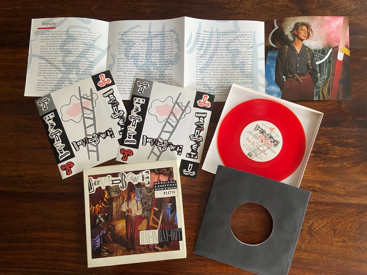 DAVID BOWIE - DAY-IN DAY-OUT / JULI, Special Ltd Edition transp.red Single,mint