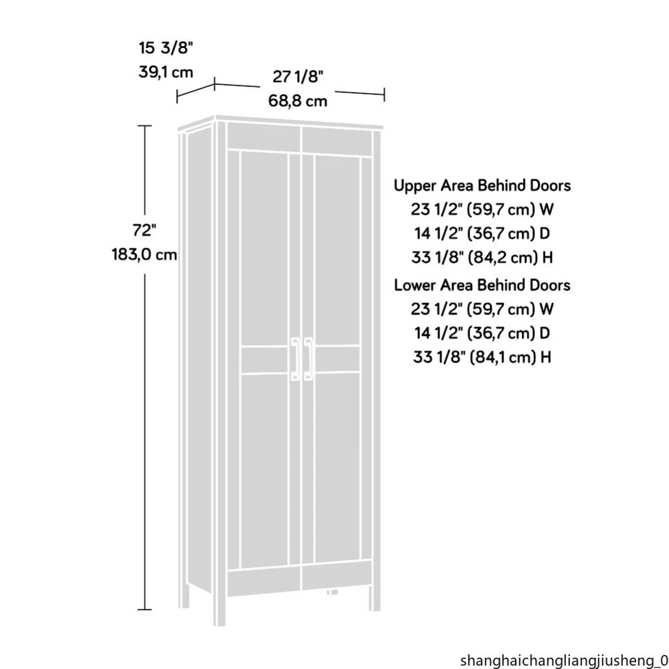 Armario de almacenamiento de dos puertas, acabado de arce de resorte, moderno Foto 3 de 4