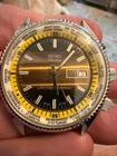 Vintage Seiko Electra World Time Manual Wind Watch - For Parts/Repair 40mm