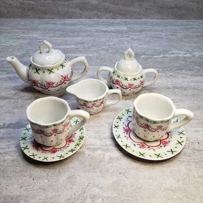 Delton Children's Ceramic Tea Set for Two