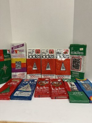 Vintage Lot of 12  pkg Assorted Brands of Icicles Tinsels NIP