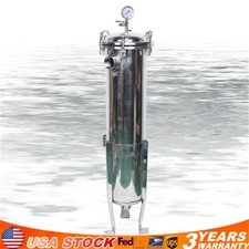 2" NPT Bag Filter Housing 150 Psi 304 Stainless Steel In/Out 2 Bag Filter