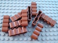LEGO Lot of 10 Reddish Brown 1x4 Log Bricks