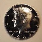 1969 *S*KENNEDY SILVER PROOF HALF  DOLLAR***NICE !*** FREE SHIPPING! C1392