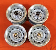 🌟 CHEVROLET / GMC K10 Rally wheels with rings and caps - 15 x 8 - Six lug 🌟