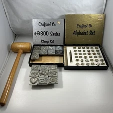 Vintage Lot Of Craftool Co Leather Stamps