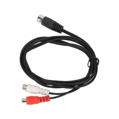 DIN 5Pin Stecker auf 2RCA Buchse Kabel 1,5m, 5poliger DIN auf 2 Cinch Phono K...