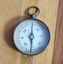 VINTAGE BRASS COMPASS SOUVENIR THE GROTTO DIC...