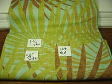 MEDIUM WEIGHT DECORATOR FABRIC PIECE-1.75 YARDS X 54" WIDE-PALM FRONDS