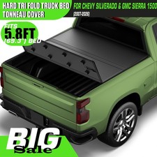5.8ft Hard Tonneau Cover Bed 3fold For 2007-2026 Chevy Silverado Gmc Sierra 1500 5.8ft Hard Tonneau Cover Bed 3fold For 2007-2026 Chevy Silverado Gmc Sierra 1500