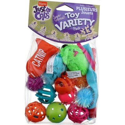Hartz Just For Cats Variety Pack Cat Toy, 13 Ct