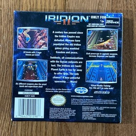 Iridion II for Nintendo Game Boy Advance, 2003 - CIB / Tested & Working / NM+