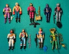 9 VINTAGE GI JOE COBRA ACTION FIGURES - SHIPS WITHIN 24 HOURS