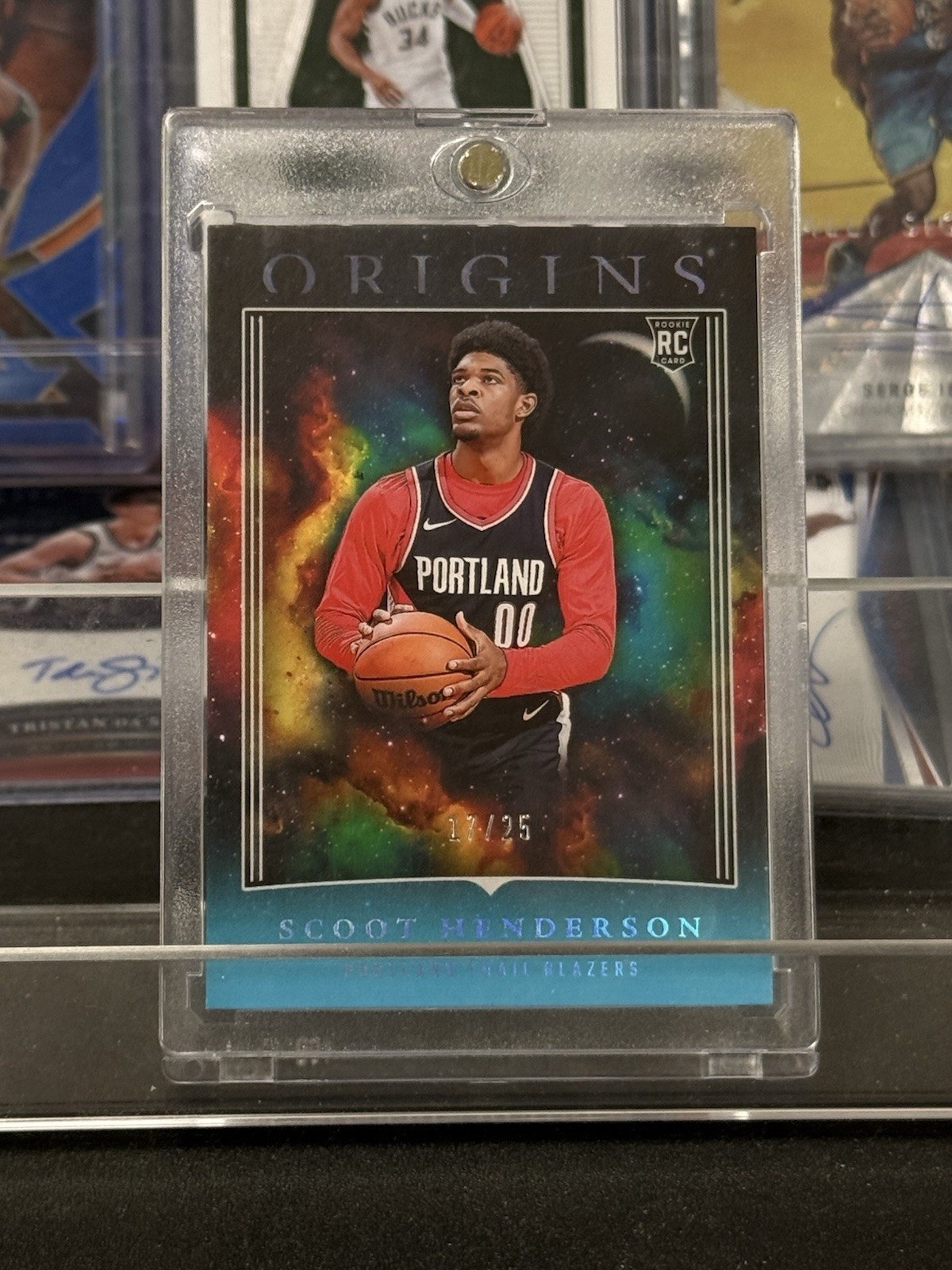 2023-24 Origins Scoot Henderson RC Turquoise Rookie /25 Trail Blazers