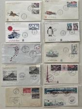 TEN nice French So. Antarctic Territory  First Day covers TAAF FSAT FDC