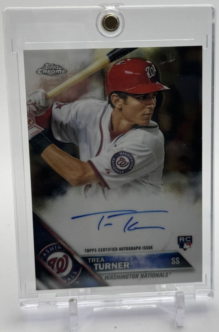 2016 Topps Chrome Rookie Autographs Trea Turner Auto Washington Nationals
