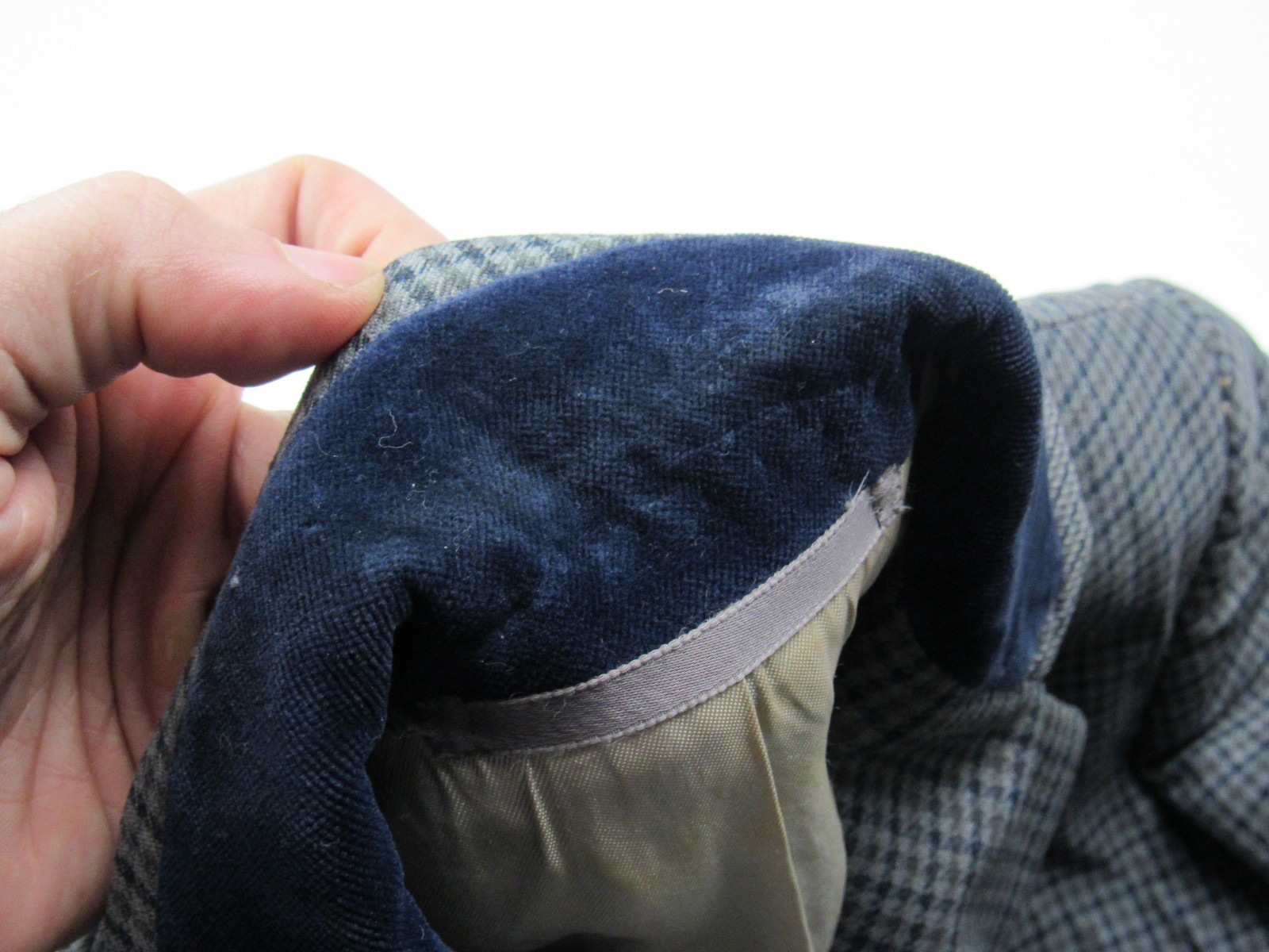 Vtg Pytchley English Fox Hunt Riding Tweed Jacket XS Velvet Collar Equestrian