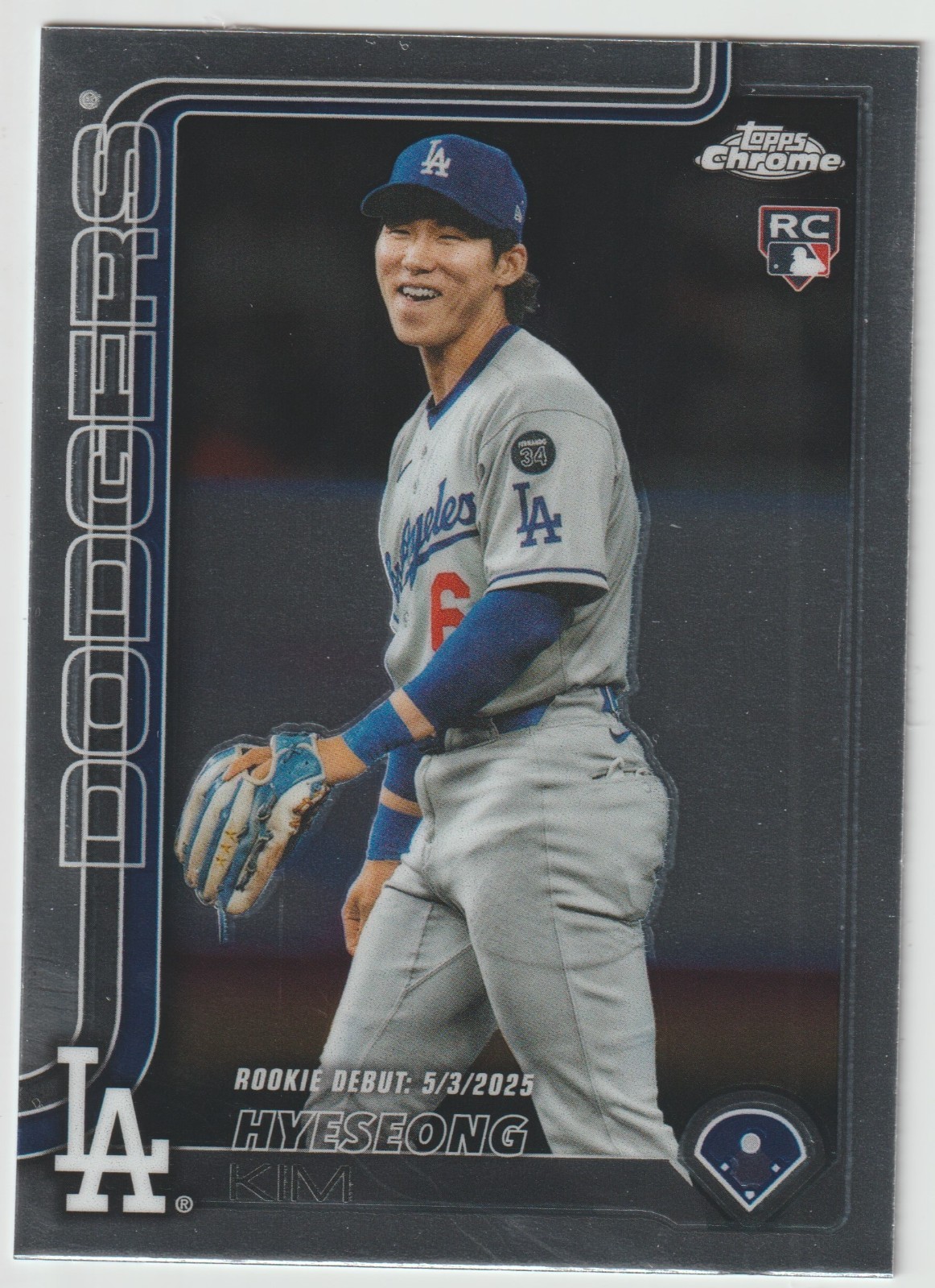 2025 Topps Chrome Update Hyeseong Kim #USC149 RC Los Angeles Dodgers