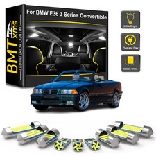 12X LED Interior Light Bulb Package + Free Tool For BMW E36 3 Series Convertible