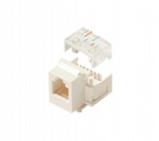 Steren Electronics 310-106WH 6C Keystone Modular Jack WHITE