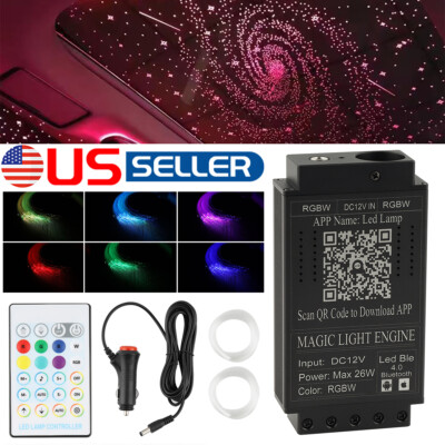 600pc Fiber Optic Twinkle Car Headliner Shooting Stars Light Roof Ceiling Lights