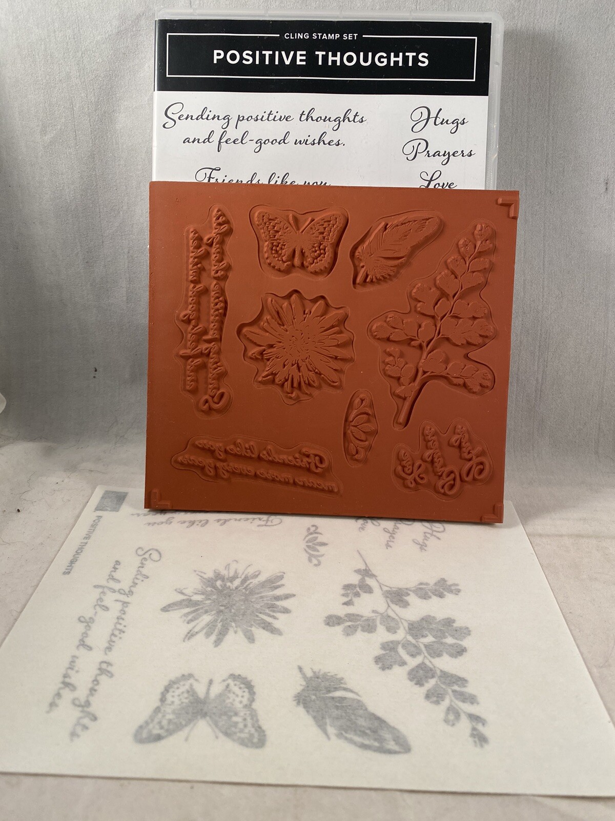 POSITIVE THOUGHTS Stamp Set NATURE’S THOUGHTS Dies Stampin Up A22 | eBay