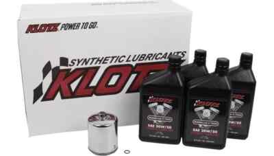 Klotz Basic Engine Oil and Filter Kit 4 Quarts #KH-103 Harley Davidson EVO BT