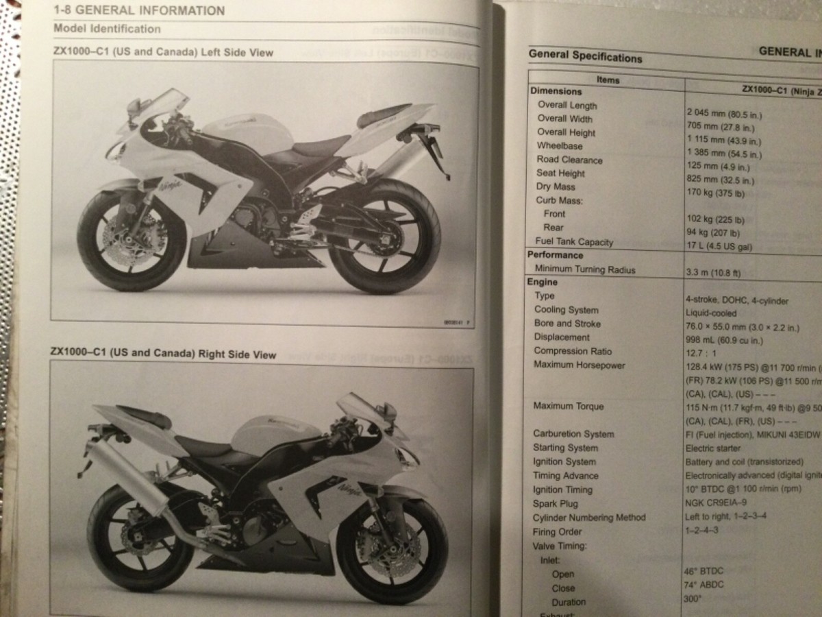 2004 Service Manual ZX-10R ZX10R ZX10 99924-1322-01 ZX1000-C1 ZX