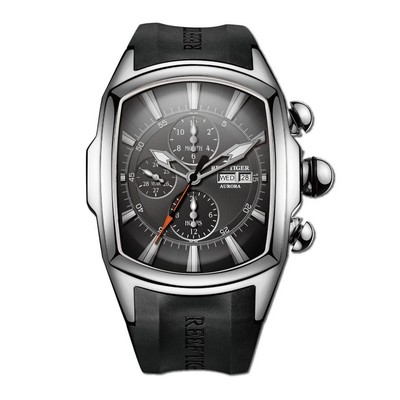 Reef Tiger Men Automatic Watchl Tonneau Mechanical Wristwatch Luminous MultiDial