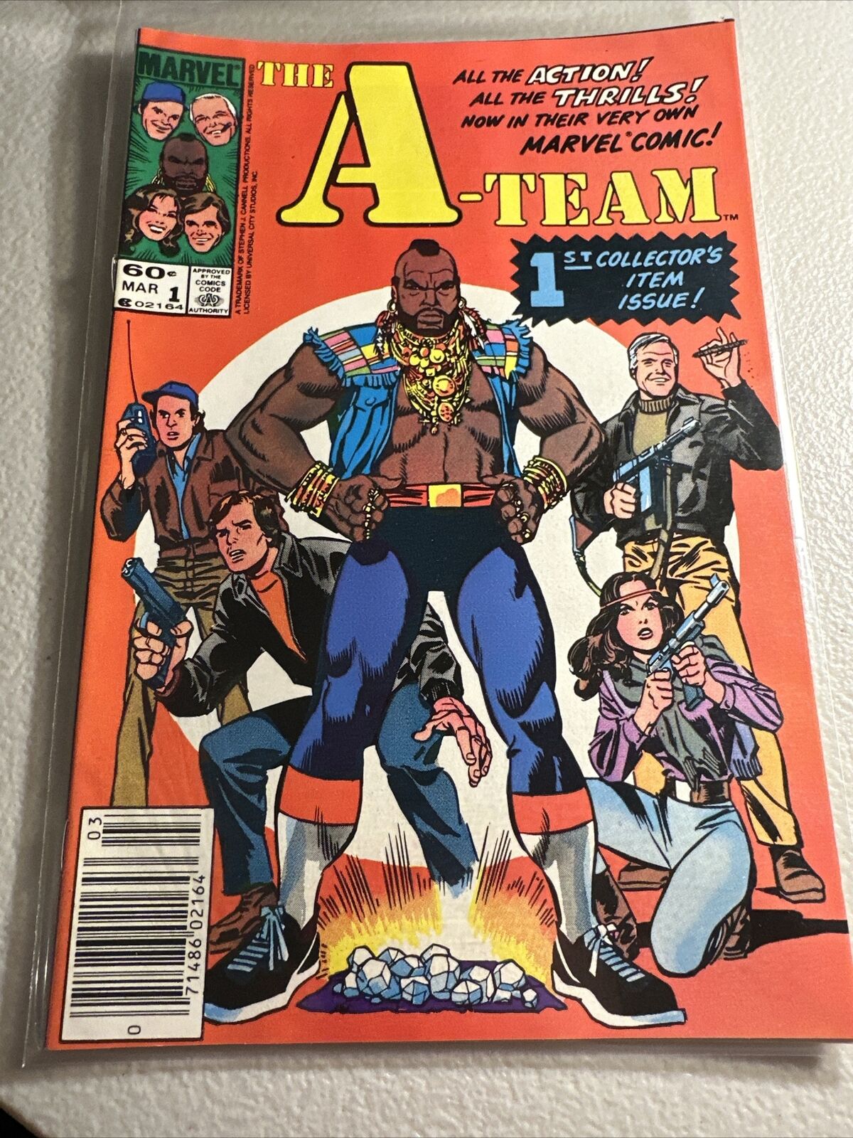 The A-Team #1 Marvel March 1984 Comic Book Mr T!