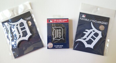 THREE (3) PIECE DETROIT TIGERS, PLAYING CARDS & MAGNET CLOSEOUT PACKAGE
